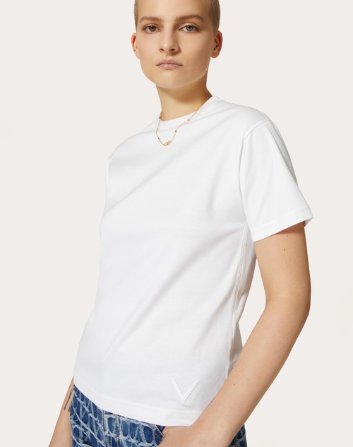Red Valentino T-SHIRT IN JERSEY COTTON Soddisfazione Garantita