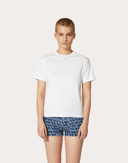 Red Valentino T-SHIRT IN JERSEY COTTON Negozi Online