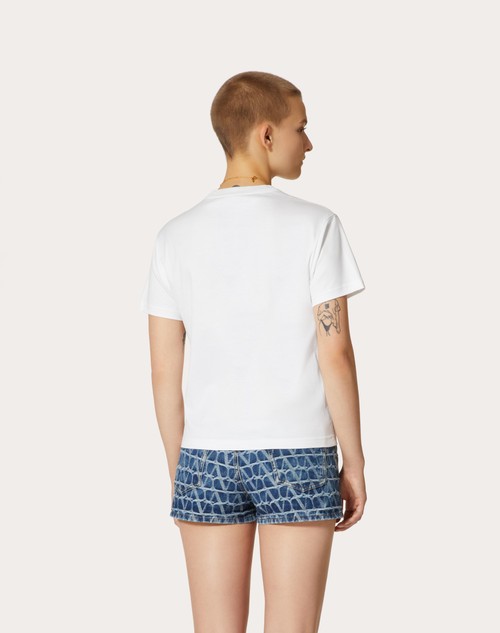 Red Valentino T-SHIRT IN JERSEY COTTON Negozi Online