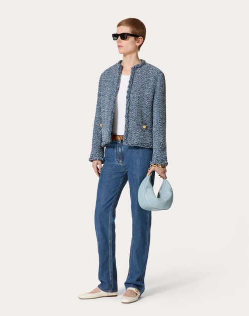 Red Valentino PANTALONI IN DENIM BLU MEDIO Shopping Online