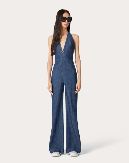 Red Valentino TUTA IN CHAMBRAY DENIM Affare Del Giorno