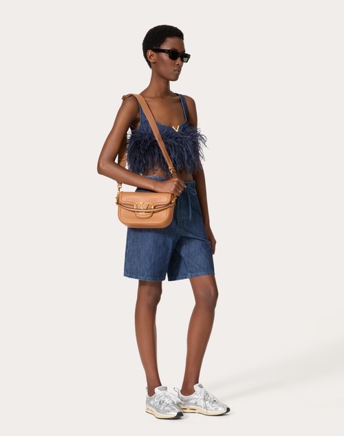 Red Valentino TOP IN CHAMBRAY DENIM Convenienza