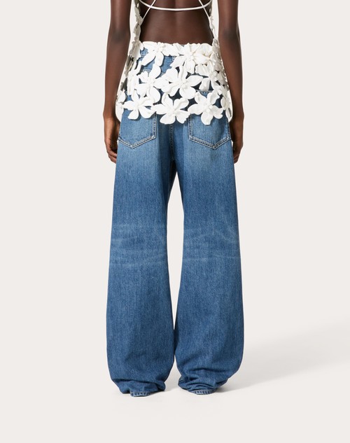 Red Valentino PANTALONI IN MEDIUM BLUE DENIM Outlet