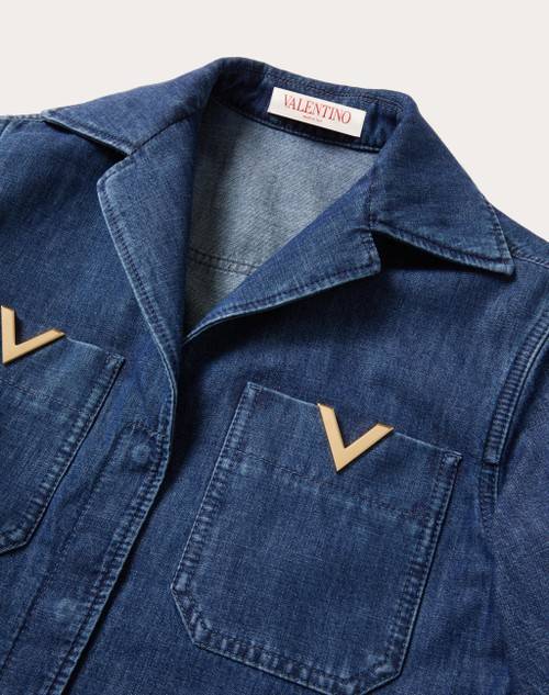 Red Valentino TUTA IN CHAMBRAY DENIM Hotsell