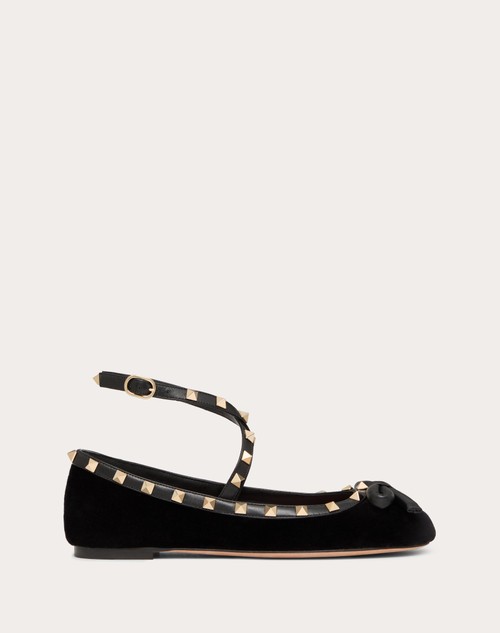 Red Valentino BALLERINA ROCKSTUD IN VELLUTO Spedizione gratuita