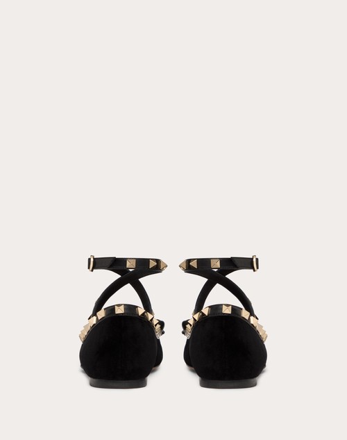 Red Valentino BALLERINA ROCKSTUD IN VELLUTO Sconto di tempo limitato