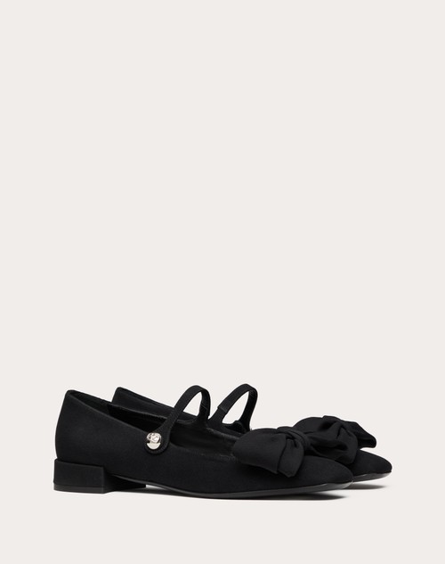 Red Valentino BALLERINA MARY-JANE VALENTINO GARAVANI BOWJANE IN TESSUTO CREPE 20MM Comprare a buon mercato