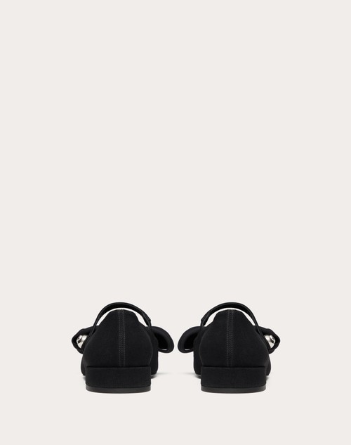 Red Valentino BALLERINA MARY-JANE VALENTINO GARAVANI BOWJANE IN TESSUTO CREPE 20MM Comprare a buon mercato