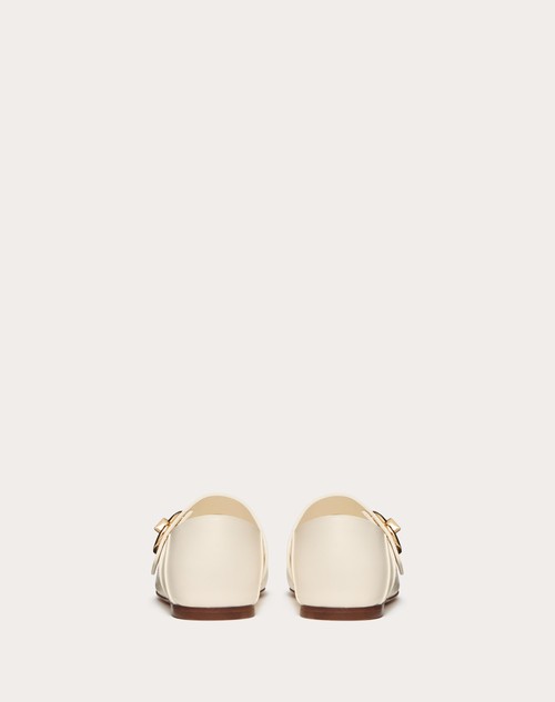 Red Valentino BALLERINA MARY-JANE VLOGO LOCKER IN VITELLO Shopping online