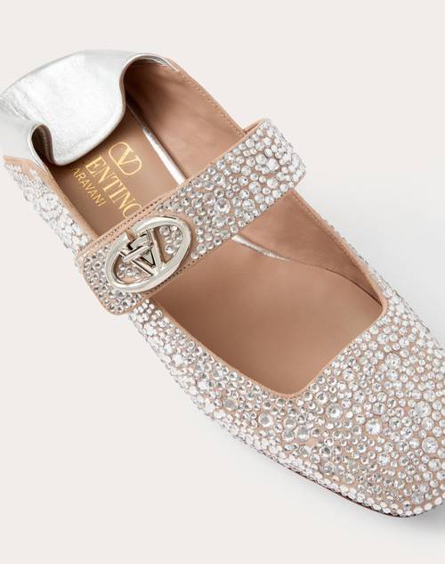 Red Valentino BALLERINA MARY-JANE VLOGO LOCKER CON CRISTALLI Black Friday