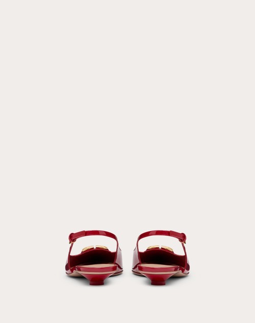 Red Valentino BALLERINA SLINGBACK VLOGO THE BOLD EDITION IN VERNICE 20MM Cyber Monday