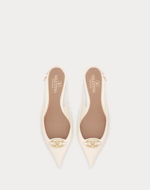 Red Valentino BALLERINA SLINGBACK VLOGO THE BOLD EDITION IN VITELLO 20MM Offerta Pasqua