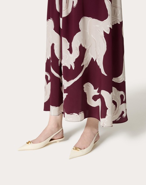Red Valentino BALLERINA SLINGBACK VLOGO THE BOLD EDITION IN VITELLO 20MM Offerta Pasqua