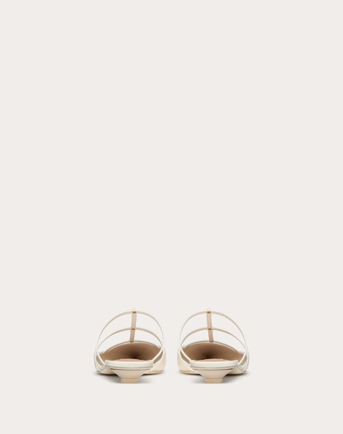 Red Valentino MULE ROCKSTUD WISPY IN VITELLO 20MM Smaltimento dello stoccaggio