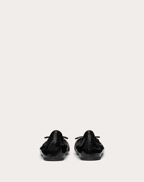 Red Valentino BALLERINA VLOGO SIGNATURE IN VERNICE Offerta migliore