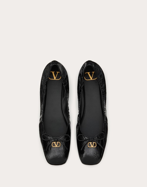 Red Valentino BALLERINA VLOGO SIGNATURE IN VERNICE Latest fashion