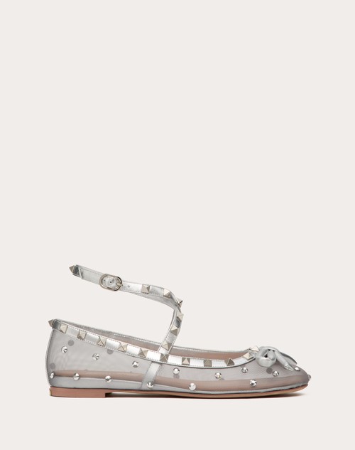 Red Valentino BALLERINA ROCKSTUD IN RETE CON CRISTALLI Online Outlet