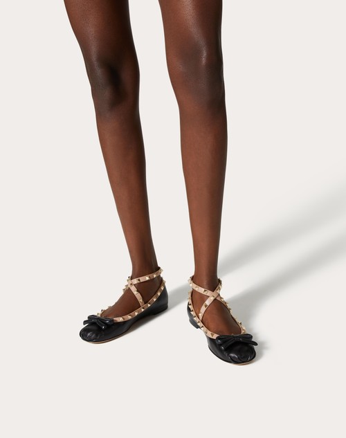 Red Valentino BALLERINA ROCKSTUD IN NAPPA Offerte esclusive
