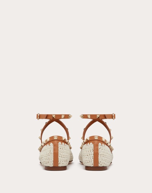 Red Valentino BALLERINA ROCKSTUD CON RICAMO CROCHET Grandi sconti