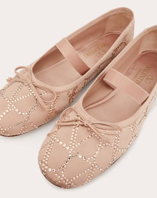 Red Valentino BALLERINA TOILE ICONOGRAPHE CON CRISTALLI Super Saving Price