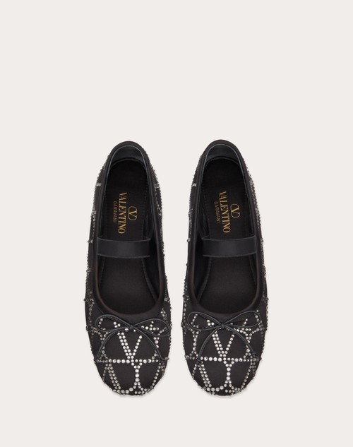 Red Valentino BALLERINA TOILE ICONOGRAPHE CON CRISTALLI Offerta settimanale
