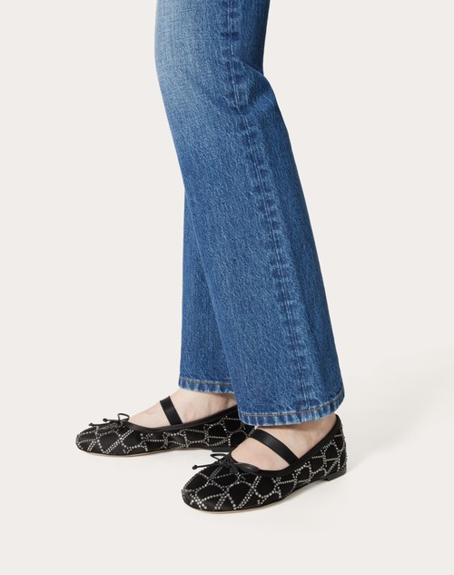 Red Valentino BALLERINA TOILE ICONOGRAPHE CON CRISTALLI Offerta settimanale