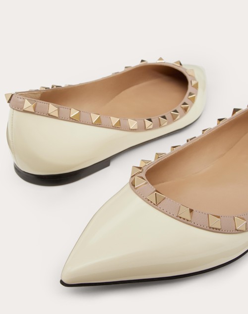 Red Valentino BALLERINA ROCKSTUD IN VERNICE Ultimi tre giorni