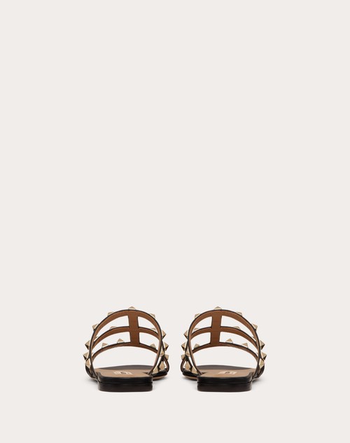 Red Valentino SANDALO SLIDER BASSO ROCKSTUD IN VITELLO Promozione temporanea