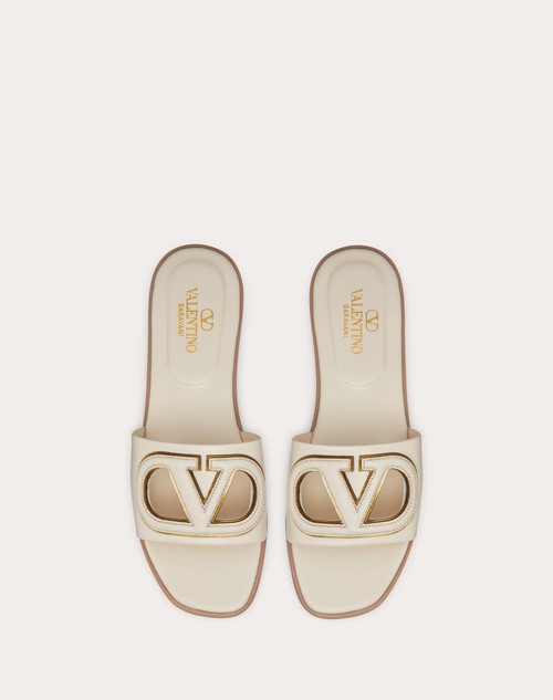 Red Valentino SANDALO SLIDE VLOGO CUT-OUT IN VITELLO Offerta speciale della fabbrica