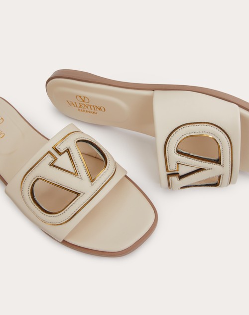 Red Valentino SANDALO SLIDE VLOGO CUT-OUT IN VITELLO Offerta speciale della fabbrica