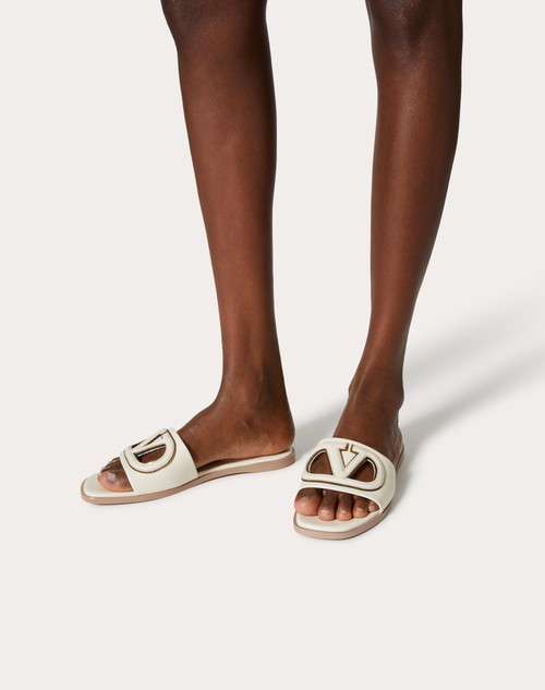 Red Valentino SANDALO SLIDE VLOGO CUT-OUT IN VITELLO Offerta speciale della fabbrica