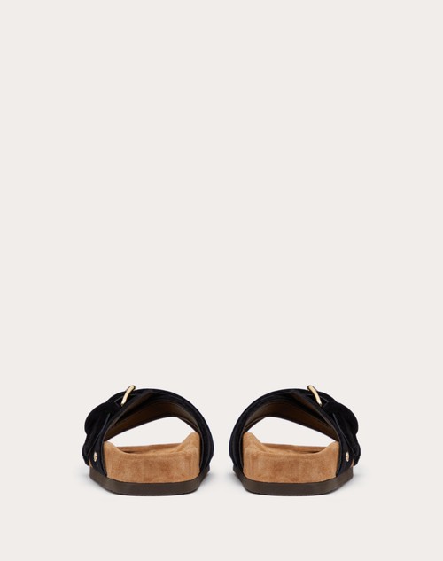 Red Valentino SANDALO SLIDE FUSSFRIEND IN VELLUTO 30MM Esporta salva