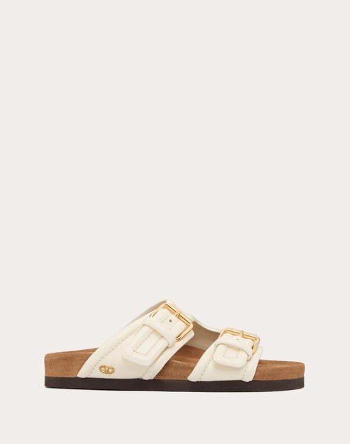 Red Valentino SANDALO SLIDE FUSSFRIEND IN VITELLO 30MM In vendita