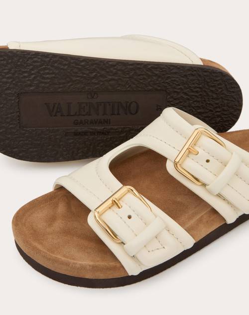 Red Valentino SANDALO SLIDE FUSSFRIEND IN VITELLO 30MM In vendita