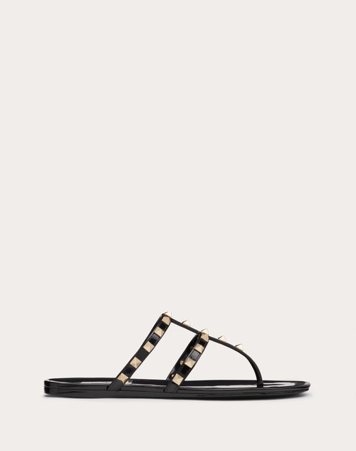 Red Valentino SANDALO INFRADITO BASSO ROCKSTUD IN GOMMA