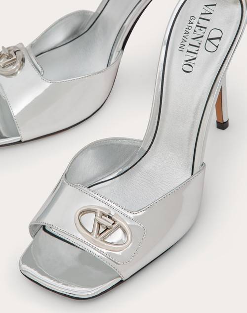 Red Valentino SANDALO VLOGO LOCKER IN VITELLO SPECCHIO 105MM Vendita