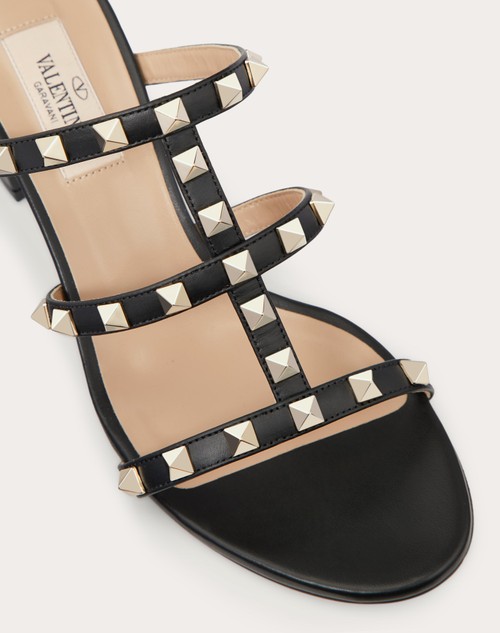 Red Valentino SANDALO SLIDER ROCKSTUD IN VITELLO 60MM Qualità Garantita