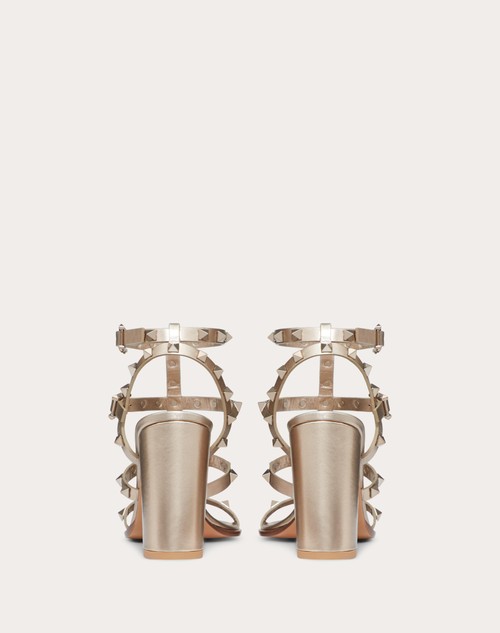 Red Valentino SANDALO ROCKSTUD IN VITELLO METALLIZZATO CON CINTURINI 90MM Affare Del Giorno