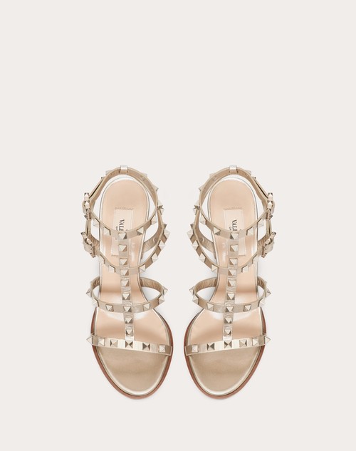 Red Valentino SANDALO ROCKSTUD IN VITELLO METALLIZZATO CON CINTURINI 90MM Affare Del Giorno