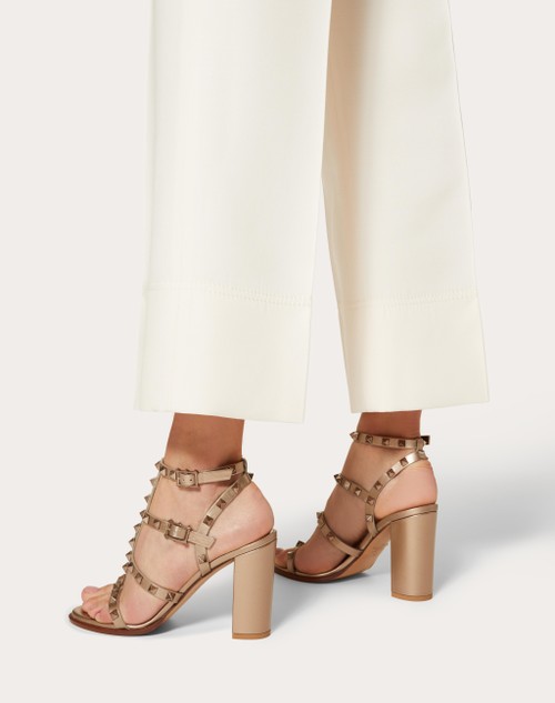 Red Valentino SANDALO ROCKSTUD IN VITELLO METALLIZZATO CON CINTURINI 90MM Affare Del Giorno