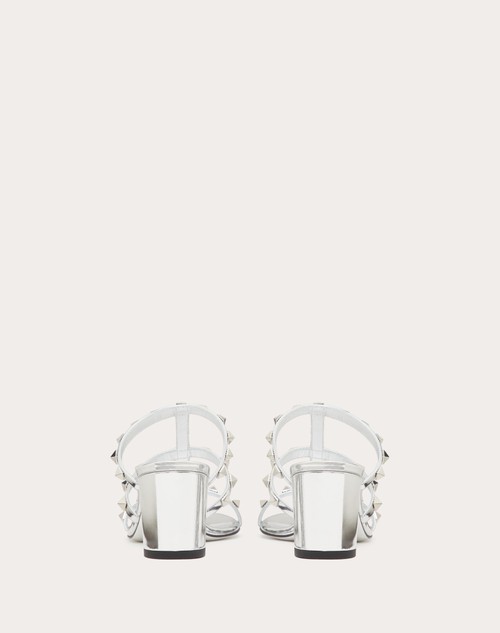 Red Valentino SANDALO SLIDER ROCKSTUD IN SPECCHIO 60MM Prezzo Ridotto
