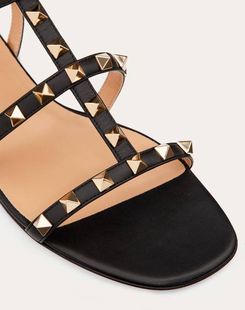 Red Valentino SANDALO BASSO ROCKSTUD IN VITELLO CON CINTURINI Online