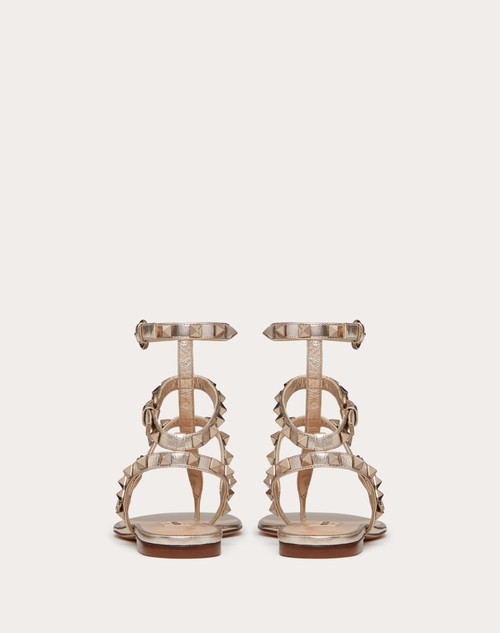 Red Valentino SANDALO INFRADITO BASSO ROCKSTUD METALLIZZATO Saldi