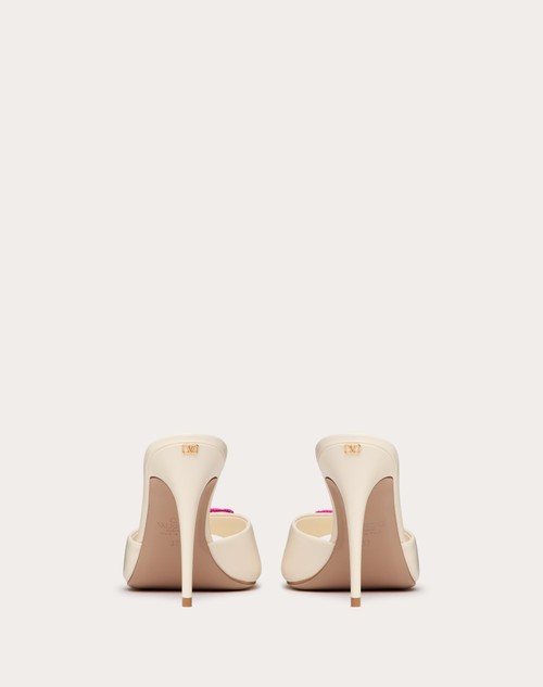 Red Valentino SANDALO SLIDE VALENTINO GARAVANI ESCAPE IN VITELLO CON RICAMO STARFISH 90MM I Più Venduti