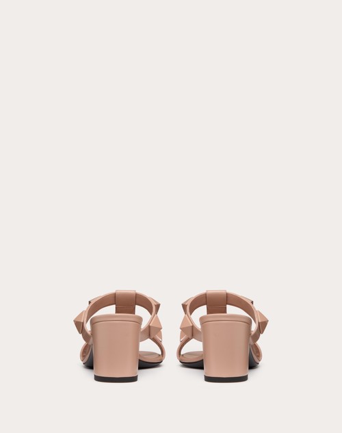 Red Valentino SANDALO SLIDE ROMAN STUD IN VITELLO E BORCHIE IN TONO 60MM In Saldo