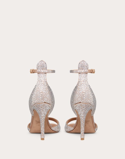Red Valentino SANDALO VALENTINO GARAVANI TAN-GO CON CRISTALLI 100MM Comprare a buon mercato