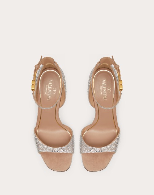 Red Valentino SANDALO VALENTINO GARAVANI TAN-GO CON CRISTALLI 100MM Comprare a buon mercato