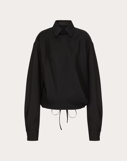 Red Valentino CAMICIA IN TECHNO LIGHT WOOL Offerta esclusiva