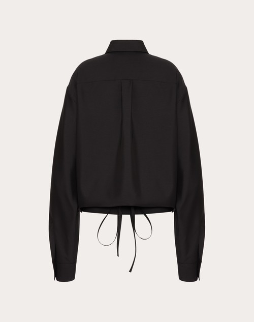 Red Valentino CAMICIA IN TECHNO LIGHT WOOL Offerta esclusiva