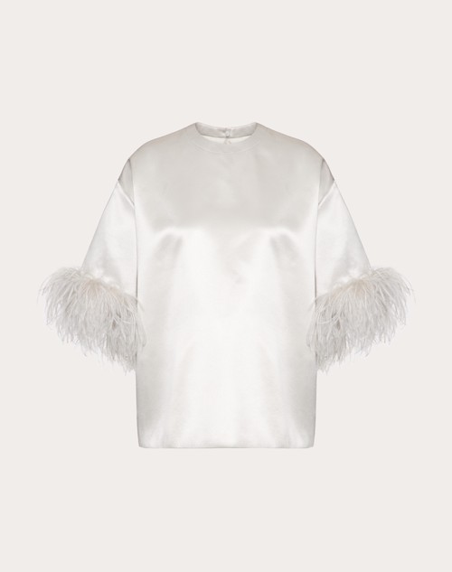 Red Valentino TOP IN SATIN DE SOIE